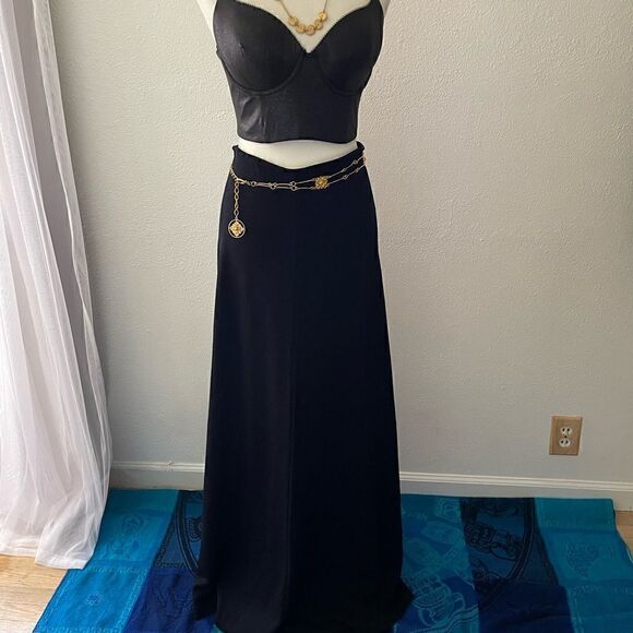 ST.JHON by Marie gray black maxi skirt size 6 - Picture 5 of 15